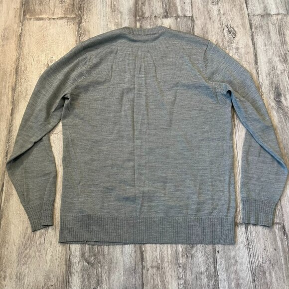 Smartwool Men's Sparwood V-Neck Merino Sweater, Light Gray Heather, Medium - Picture 7 of 7